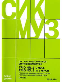 Schostakowitch trio nr.2 E-MOLL, OP.67