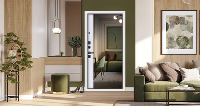 Стальная дверь   Solana с зеркалом