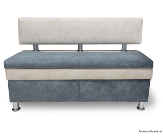 Кухонный  ДИВАН "ФОРУМ-4" Серый/Слоновая кость