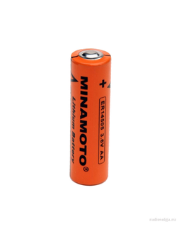 Пальчиковая литиевая батарейка Minamoto AA 2000 mAh 3.6V Li-SOCl2 Battery [ по 1 шт ]