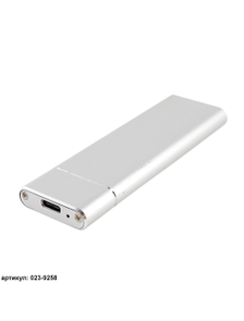Внешний бокс USB 3.1 SATA для M.2 SSD (NGFF) - Type-C серебристый