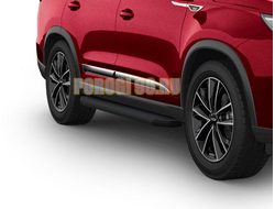 Пороги на Chery Tiggo 8 Pro Black-Premium