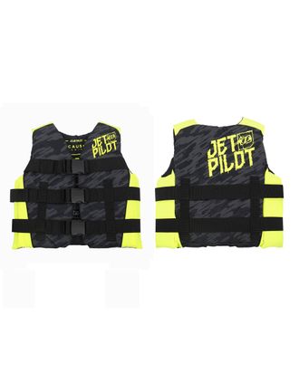 Спасательный жилет нейлон детский Jetpilot Cause Kids ISO 50N Nylon Vest Black/Yellow