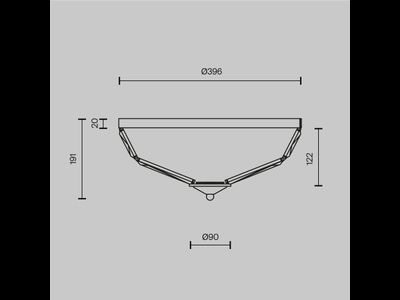 Потолочный светильник Facet, MOD094CL-04CH