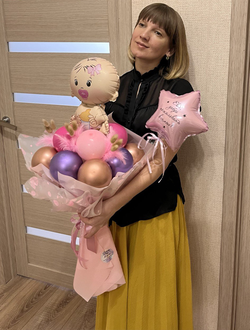 Букет из шаров на выписку