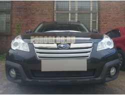 Защита радиатора Subaru Outback IV 2012-2014 black PREMIUM