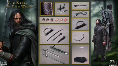 Арагорн (Властелин Колец, Lord of the Rings) - Коллекционная фигурка 1/12 SCALE The King of the West (DYM202403) - HELL CAT