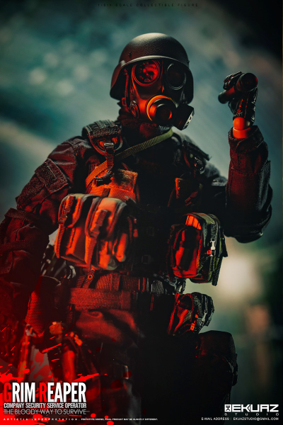 Ханк, лидер USS Alpha Team (Resident Evil, Обитель Зла)  - Коллекционная ФИГУРКА 1/6 scale GRIM REAPER (EKS05) - EKUAZ STUDIO