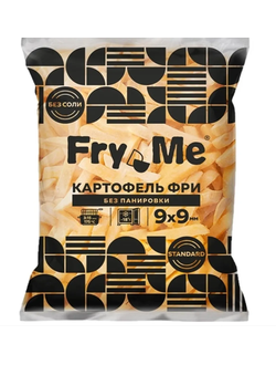 Картофель фри без панировки 9 х 9 Fry Me, Standart. 1кг