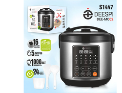 Мультиварка deespi DEE-МC02 (5л, 1000Вт, 16-программ)