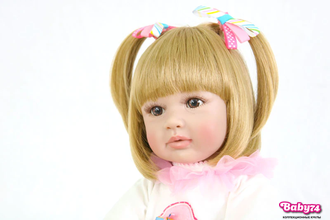 Кукла реборн — девочка  "Ангелина" 60 см