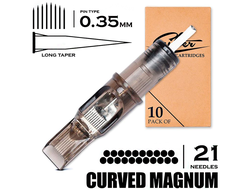 21 CMLT/0.35 - Curved Magnum Bugpin Long Taper "EZ FILTER"