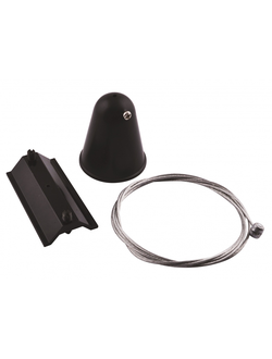 Крепеж для трека со скобой черный