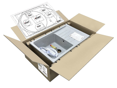 Мойка врезная 754919 1Ч1К Черный Мат