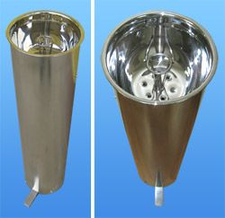 Питьевой фонтанчик цилиндрический педальный ФПП-2 с ограничительным кольцом (толщина стали 1 мм)