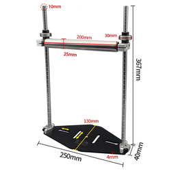 Подставка для торцовки шириной 200 мм с подшипниками