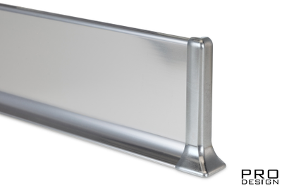 Алюминиевый плинтус Profilpas серия 90 (титан полированный)