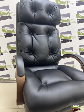 Кресло Sumon-XL, кожа/кож.зам черный
