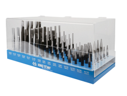 Стенд с зубилами, кернерами, выколотками и бородками, 90 предметов KING TONY 1090PR1