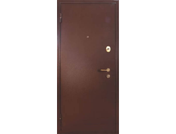 Металлическая дверь с порошковым напылением и отделкой ламинатом и повышенной шумоизоляцией. Модель ДК161