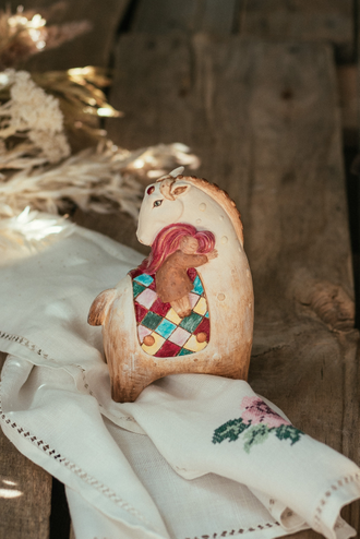 Силиконовая форма Лошадка и девочка