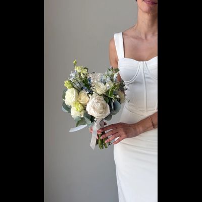 Букет невесты &amp; Бутоньерка № 1324