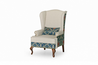 Английское кресло с ушами принт