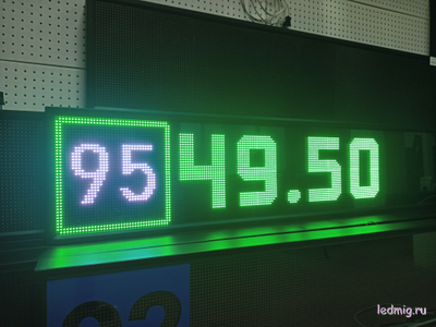 Электронное табло для АЗС-370*1330mm (RGB)