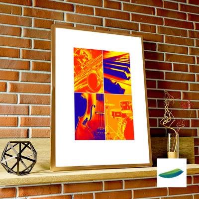 Постер «Джазовый квартет» из коллекции «Музыка»