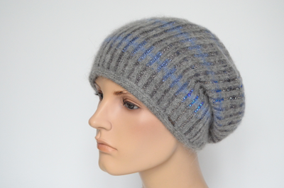 seriy-zhenskiy-beret-so-strazami-vizio-italiya-8007-v