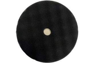 Диск полировальный поролоновый 150 мм, мягкий, рельефный, черный, липучка