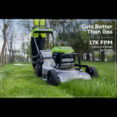 Аккумуляторная газонокосилка Greenworks LM221S Optimus