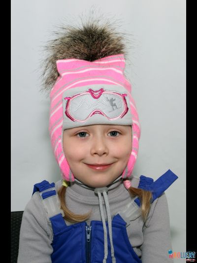 Шапка мз25в17, цвет ярко-розовый р. 48-50