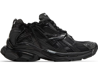Balenciaga black hotsell on black runners