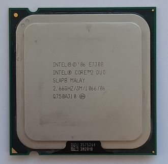 Процессор Intel Core 2 Duo E7300 2.66Ghz X2 socket775 (комиссионный товар)