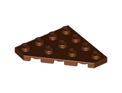 Wedge, Plate 4 x 4 Cut Corner, Reddish Brown (30503 / 4224732)