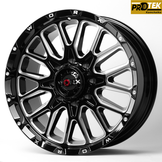 Комплект дисков R20 9,0J ET+0 5*127/5*139,7 WORX 818 Черный с фрезеровкой (80332)