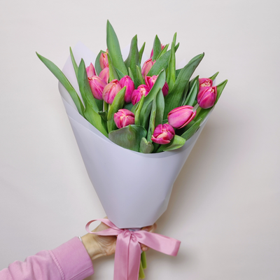 Букет пионовидных тюльпанов 15 шт Columbus