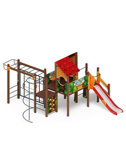 Серия «Теремок» ДИК 2.07.02-01 H=1200 игровой комплекс