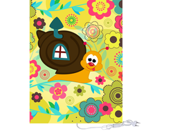 Обогреватель картина "Улитка"