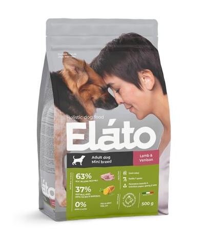 Elato (Элато) корм для взрослых собак мелких пород с ягненком и олениной 500 г