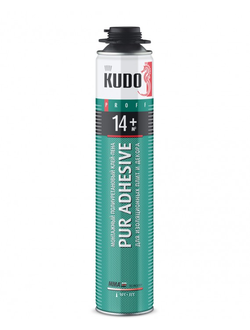 Клей-пена полиуретановый для теплоизоляции монтажный профессиональный всесезонный KUDO PROFF 14+