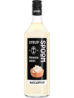 Сироп Spoom Маскарпоне, 1 л (сырный сироп для кофе, коктейлей и десертов) Акция