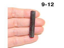 Турмалин натуральный (необработанный) Афганистан №9-12: шерл с зел.гол. - 5,3г - 42*8*8мм