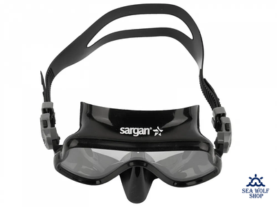 Маска для дайвинга Sargan "БАТТЕРФЛЯЙ НЕО" черный силикон