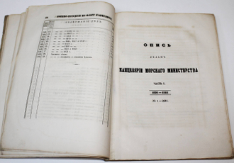 Опись делам и журналам бумаг Военно-походной Его Императорского Величества канцелярии по морской части. Часть I. СПб.: Тип. Морского кадетского корпуса, 1856.