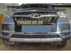 Защита радиатора Chery Tiggo 4 2018- black низ