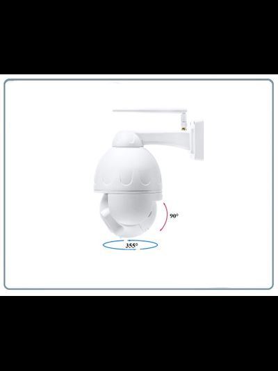 Уличная моторизированная WiFi/LAN телекамера с 5-ти кратным оптическим увеличением, с встроенным видеорегистратором (DVR), Full HD 2MP (CamHi)