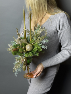 Новогодняя композиция в бокале