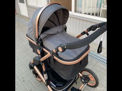 Детская коляска 3 в 1 Wisesonle Серый